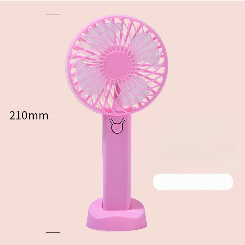 Nešiojamas lauko rankinis ventiliatorius, USB įkrovimas, tylus, 4 mentelės, 3 greičiai