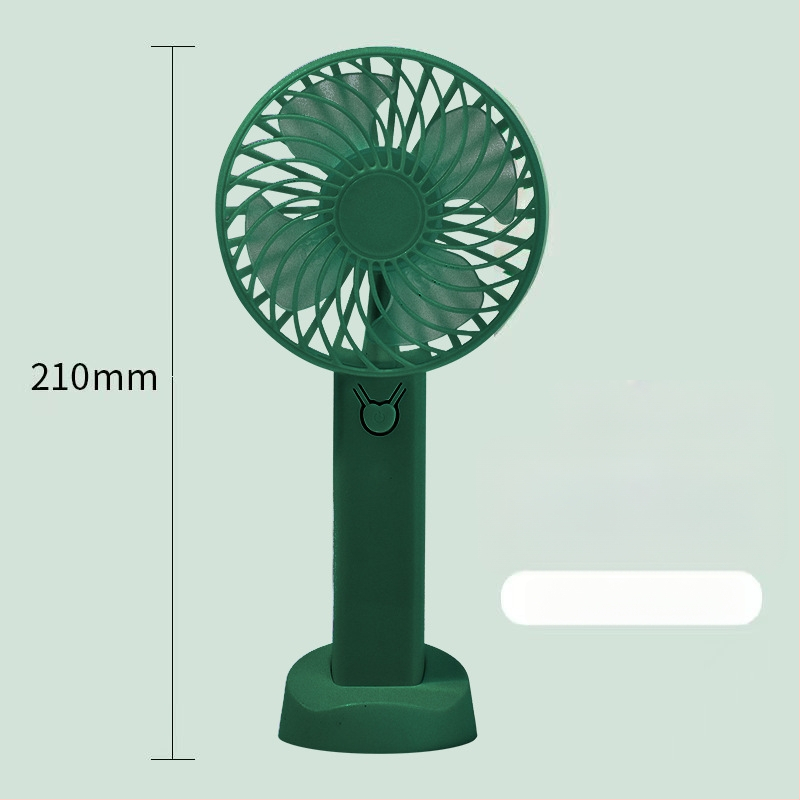 Nešiojamas lauko rankinis ventiliatorius, USB įkrovimas, tylus, 4 mentelės, 3 greičiai