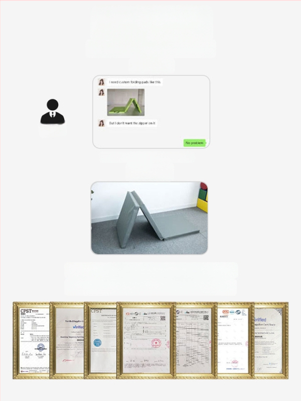 Sulankstomas fitneso kilimėlis su sutirštinta kempine ir drobės danga, tinka pilvo presui, kalistenijai, šokių treniruotėms ir namų mankštoms (1 vnt.)