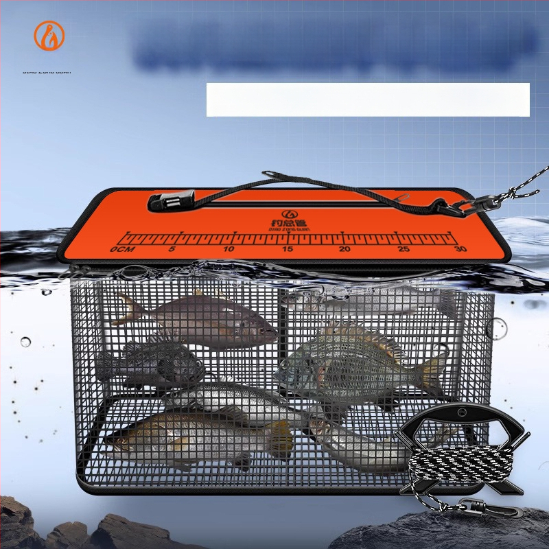 Ochranný košík na rybolov – plávajúci, rýchloschnúci, prenosný nylonový set pre morské a skalné rybolov (Značka: Fishing Manager)