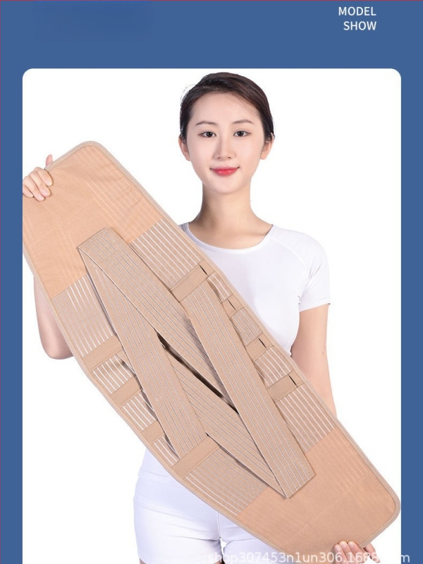 Õhku läbilaskev vöö lumbosakraalse ja rindkere selgroo stabiliseerimiseks, operatsioonijärgune kaitse kompressioonmurru korral, kõrge vöö, polüesterkiud