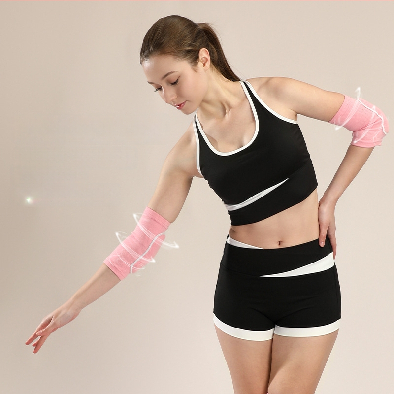 Alkūnų apsaugos – poliesterio pluošto, dvigubo dizaino, universalus naudojimas, skirtas šokiui, tinkliniui ir riedėjimui