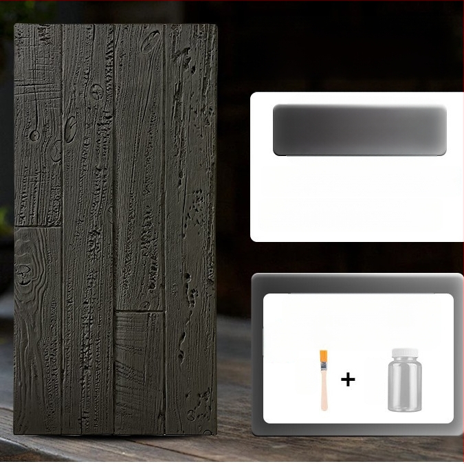 Antikinės plytos sienų plokštė su PU medienos imitacija, Europos klasikinis stilius, matinis paviršius, poliuretano gaminys