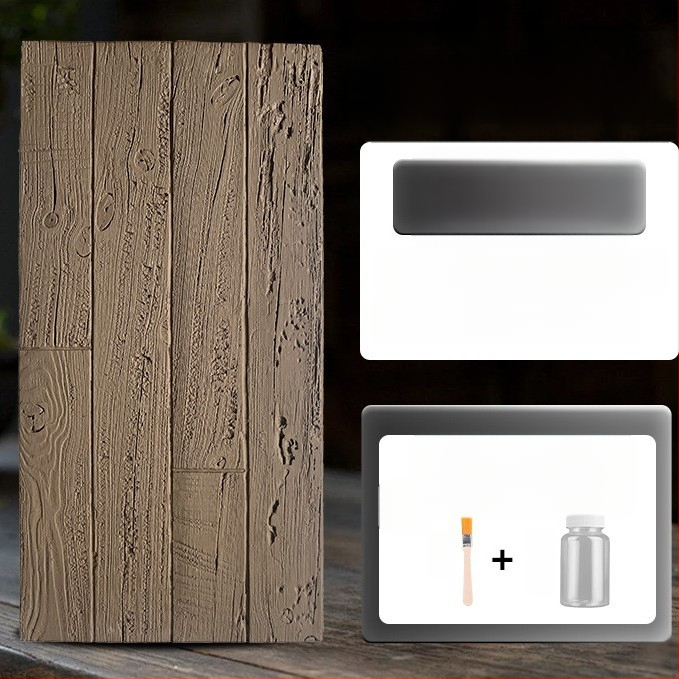 Antikinės plytos sienų plokštė su PU medienos imitacija, Europos klasikinis stilius, matinis paviršius, poliuretano gaminys