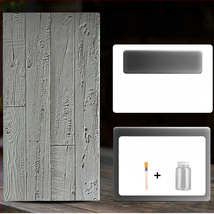 Antikinės plytos sienų plokštė su PU medienos imitacija, Europos klasikinis stilius, matinis paviršius, poliuretano gaminys