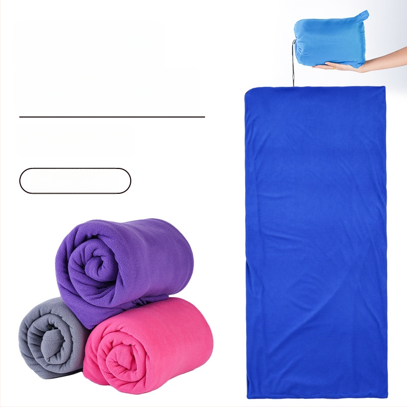Apvalkline stiliaus fliso miegmaišis lauko naudojimui, su velvetine vidine danga, polar fleece audinys, suaugusiesiems, 600 g