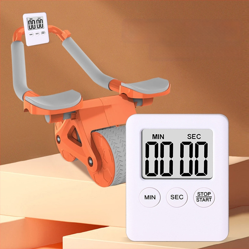 Cronometru electronic de tip countdown cu ecran LED mare, alimentat cu baterii, alarmă și cronograf