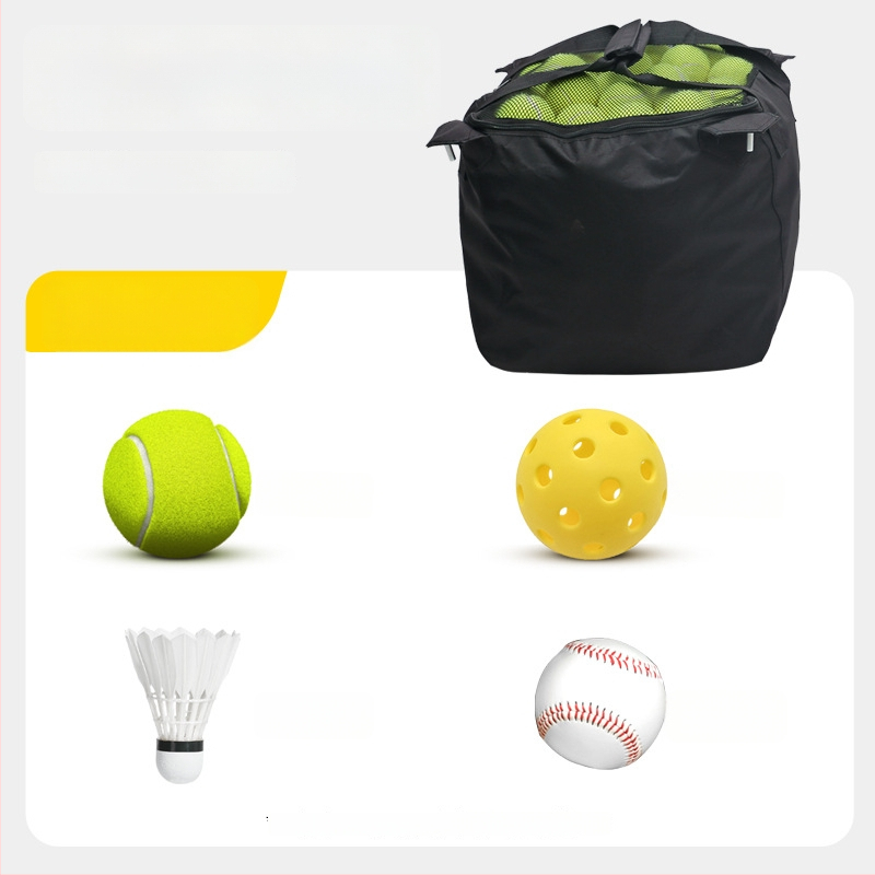 Sklopný tenisový vozík z hliníkovej zliatiny, košík na loptičky z Oxford textílie a zberač loptičiek