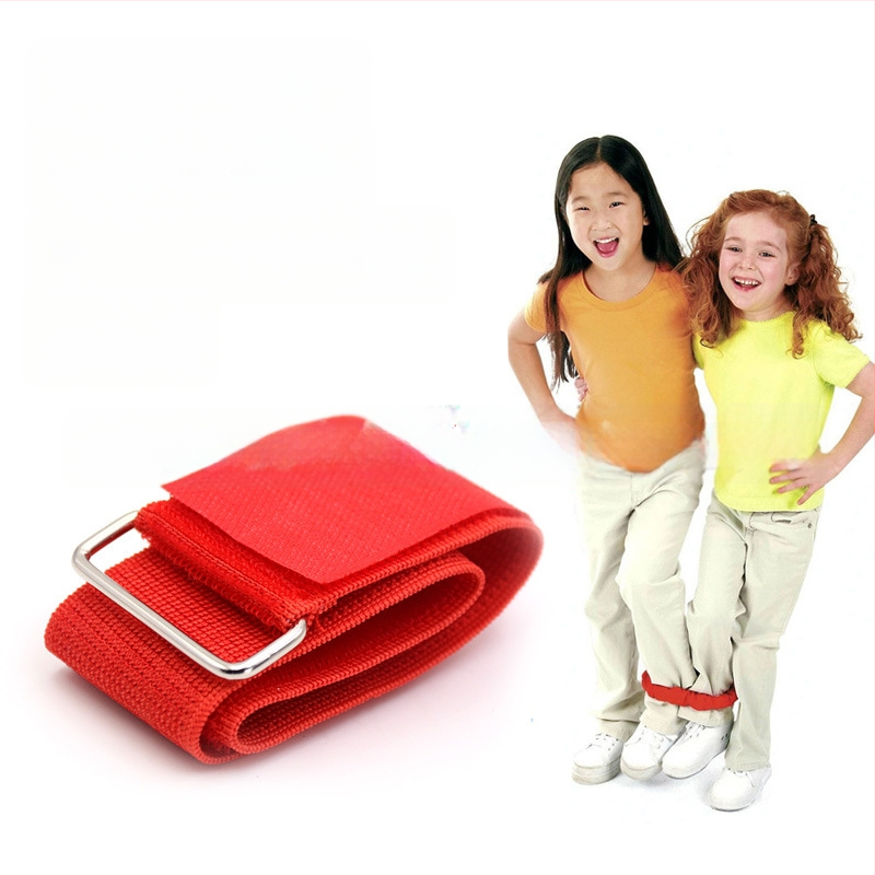 MAICCA Divu personu triju kāju treniņu josta – Oxford audums, gumijas josta, Velcro, pielāgota futbolam