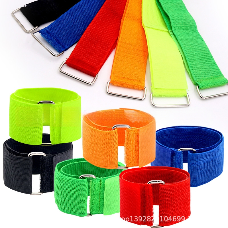 MAICCA Divu personu triju kāju treniņu josta – Oxford audums, gumijas josta, Velcro, pielāgota futbolam