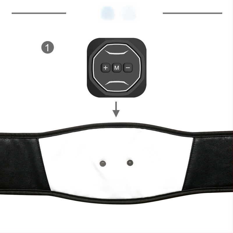 Antrenor EMS pentru abdomen cu alimentare USB, design pliabil (Model LFK-0096, Greutate 0.5, Dimensiuni 228.5x208.5x45mm, Alimentare USB, Funcție temporizator)