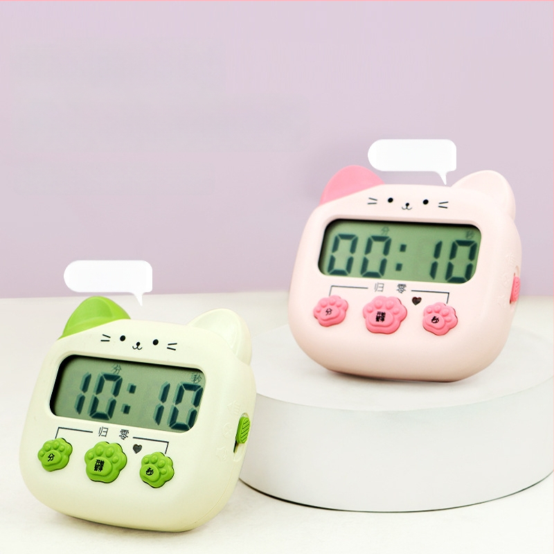 Cronometru de bucătărie pentru copii — mecanism electronic, afișaj digital, cronograf, alimentat cu baterii, carcasă din plastic