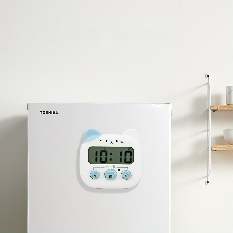 Cronometru de bucătărie pentru copii — mecanism electronic, afișaj digital, cronograf, alimentat cu baterii, carcasă din plastic