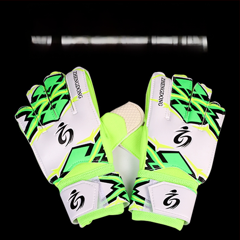 Futbola vārtsarga cimdi ar pirkstu aizsardzību, treniņiem un sacensībām – modelis ZD616, Zhengdong zīmols