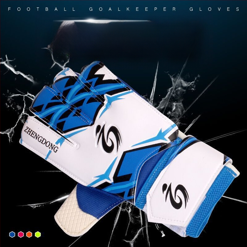 Futbola vārtsarga cimdi ar pirkstu aizsardzību, treniņiem un sacensībām – modelis ZD616, Zhengdong zīmols