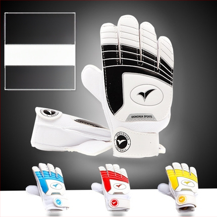 Qionghua Bērnu futbola vārtsarga cimdi — PU materiāls, universāls, pielāgojams