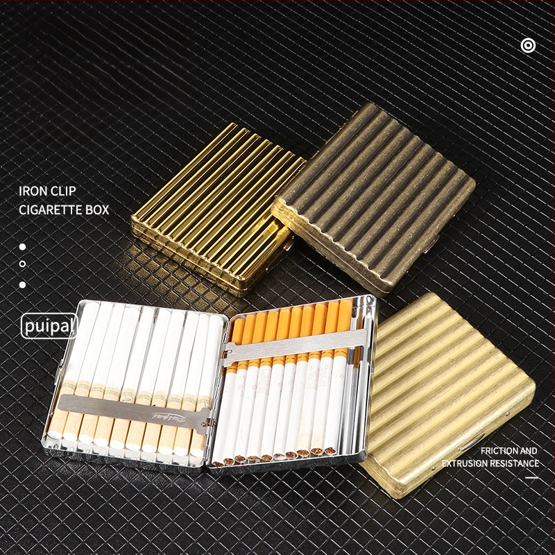 Plastmasas cigarešu kārba 10 cigaretēm, pārnēsājama, ar kartes slota dizainu, pretestība pret saspiešanu, ar logo personalizāciju