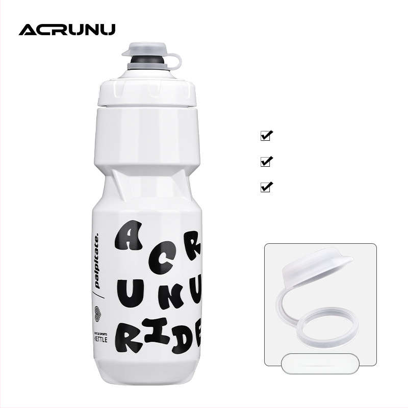 ACRUNU fľaša na vodu pre bicykel so stlačiteľným dizajnom — veľká kapacita, bezpečnostný zámok, hrubšie dno, vhodná pre horské a cestné bicykle.