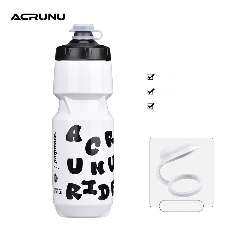ACRUNU fľaša na vodu pre bicykel so stlačiteľným dizajnom — veľká kapacita, bezpečnostný zámok, hrubšie dno, vhodná pre horské a cestné bicykle.