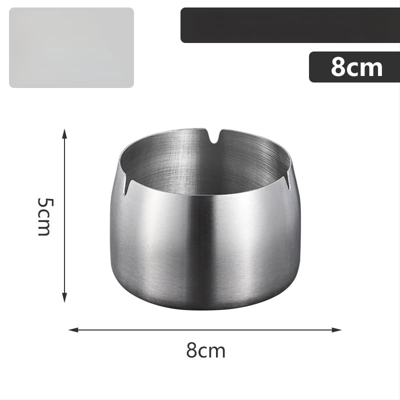 Ανοξείδωτο τασάκι με παχύτερο σχέδιο αντοχής στον άνεμο - εκτύπωση λογότυπου, επαναχρησιμοποιήσιμο, μοντέρνο μινιμαλιστικό στυλ