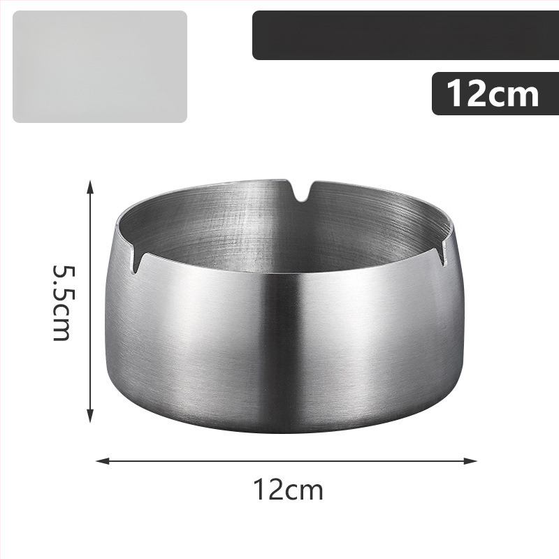 Ανοξείδωτο τασάκι με παχύτερο σχέδιο αντοχής στον άνεμο - εκτύπωση λογότυπου, επαναχρησιμοποιήσιμο, μοντέρνο μινιμαλιστικό στυλ