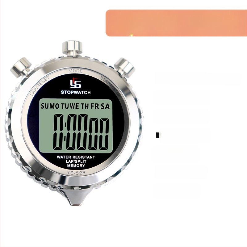 Elektroninis laikmatis bėgimui su pauze; nerūdijantis plienas, atsparus vandeniui, priešslydis, spausdintas logotipas