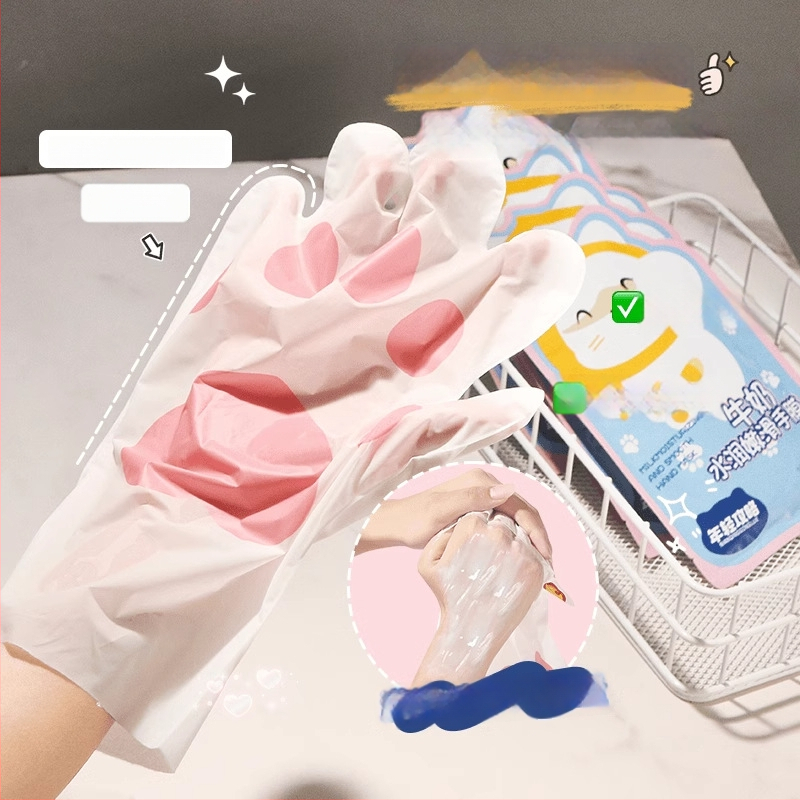 Piens bāzes rokas maska mitrināšanai un gludumam ar hialuronskābi un niacinamīdu • tīrais saturs 0.050 g