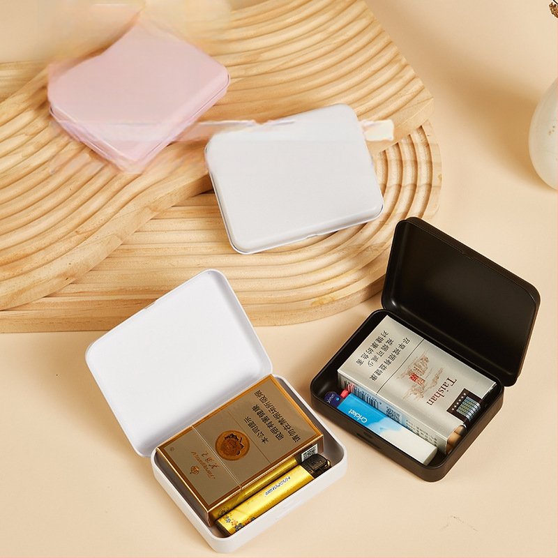 Kutija za cigarete od limenog lima, kvadratni metalni spremnik, offset tisak, prijenosna kutija, model YCSTOO-SY-105085022-XH, prilagodljivo