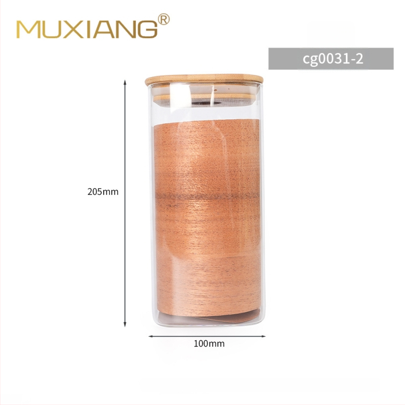 MUXIANG хумидор за пури със хигромер — херметичен съд от неръждаема стомана, комплект 100 броя, включва чипове от испански кедър