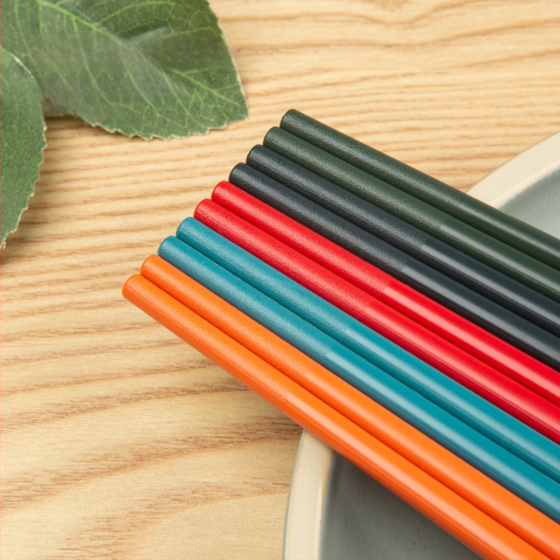 Protisklizové domáce čínske paličky na jedlo, nordický štýl, materiál PET sklenené vlákno, logo tlačené, personalizácia k dispozícii, leštenie vodou