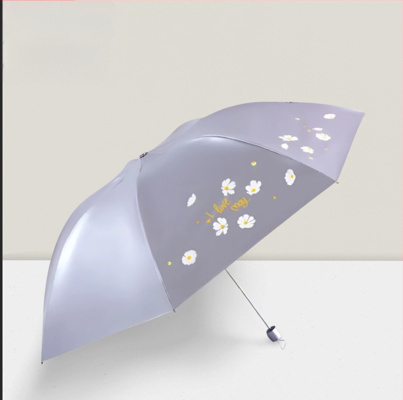 Rašiklio formos saulės skėtis, 7 plieno rėmas, rankinis atidarymas/uždarymas, 190T poliesterio audinys, UV apsauga UPF>50