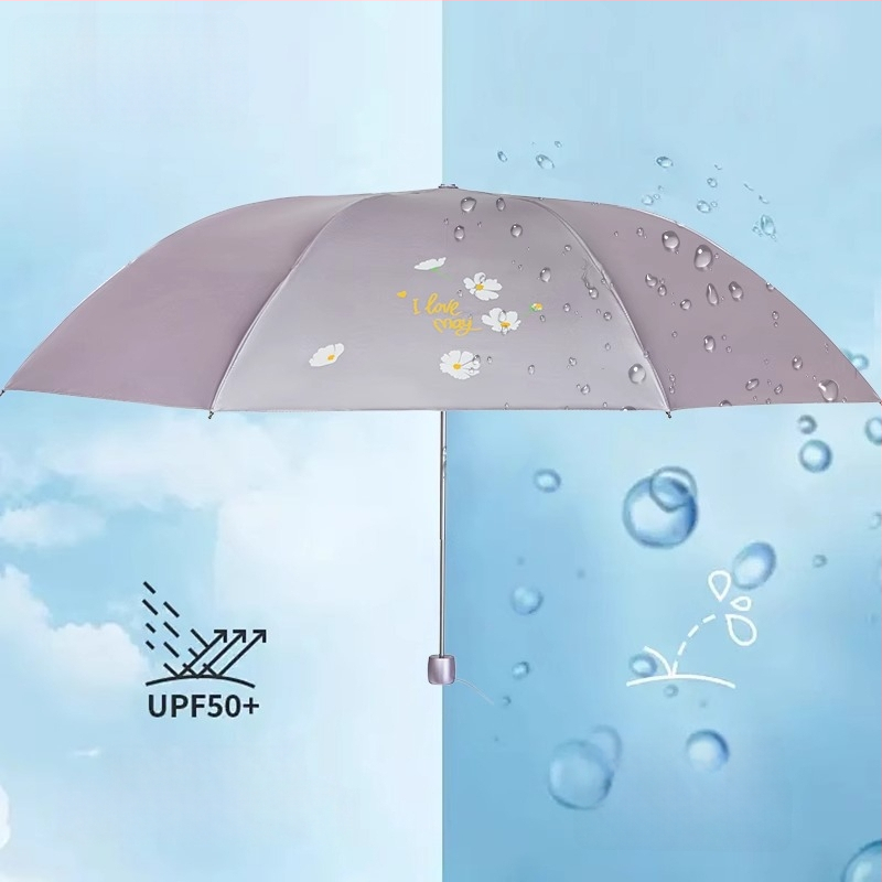 Rašiklio formos saulės skėtis, 7 plieno rėmas, rankinis atidarymas/uždarymas, 190T poliesterio audinys, UV apsauga UPF>50