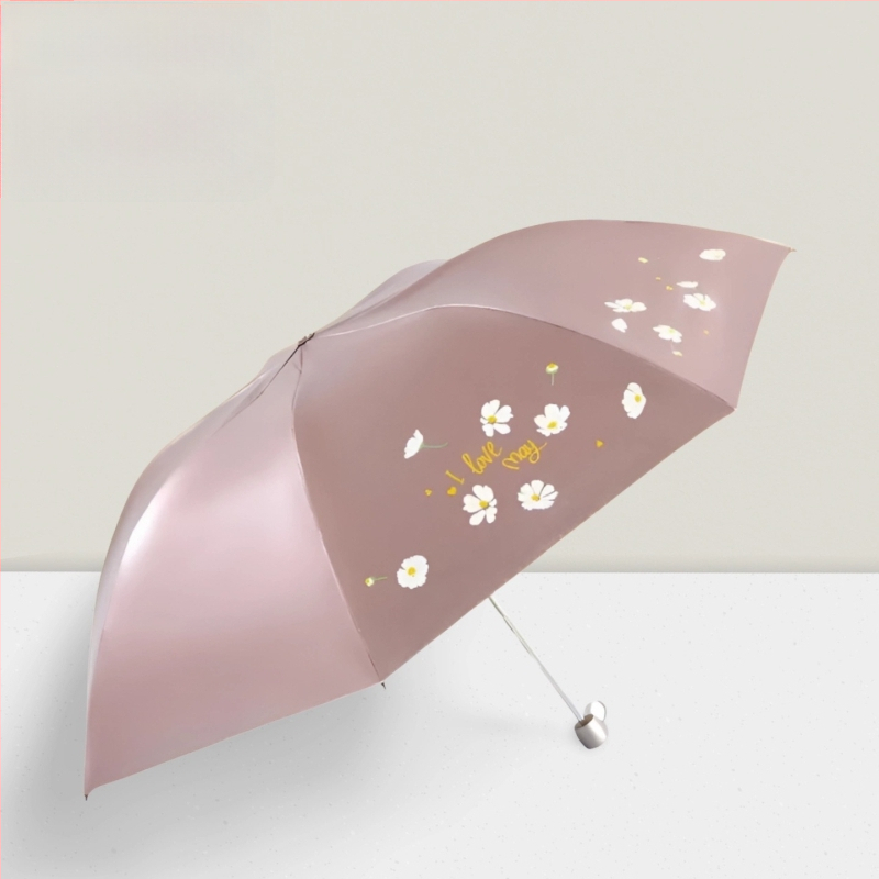 Rašiklio formos saulės skėtis, 7 plieno rėmas, rankinis atidarymas/uždarymas, 190T poliesterio audinys, UV apsauga UPF>50