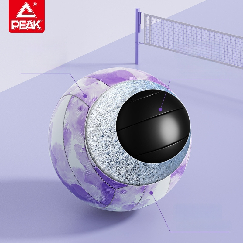 Peak PVC minkštas tinklinis kamuolys Nr. 5, YQF5206, mašininis siuvimas