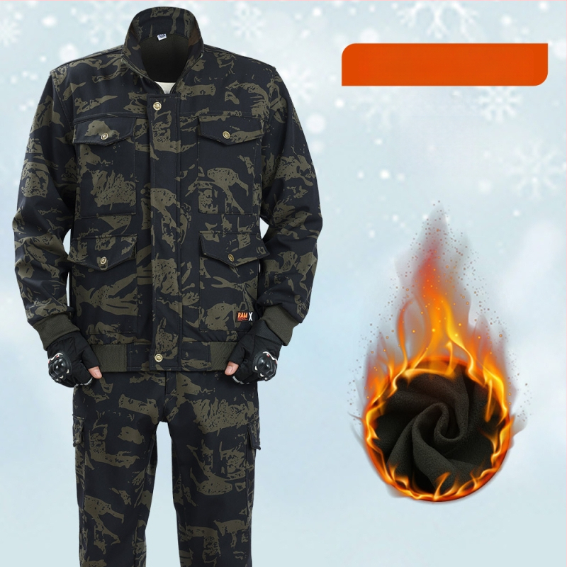 Kamufliažinė apranga rudenui ir žiemai - 100% medvilnė, atspari dėvėjimuisi, atspari vėjui, universalus