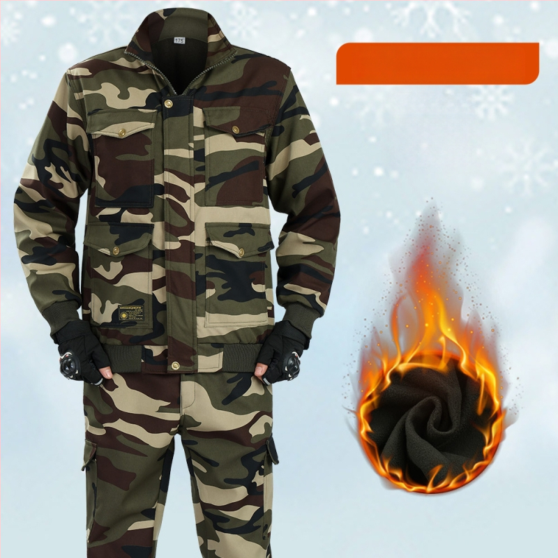 Kamufliažinė apranga rudenui ir žiemai - 100% medvilnė, atspari dėvėjimuisi, atspari vėjui, universalus