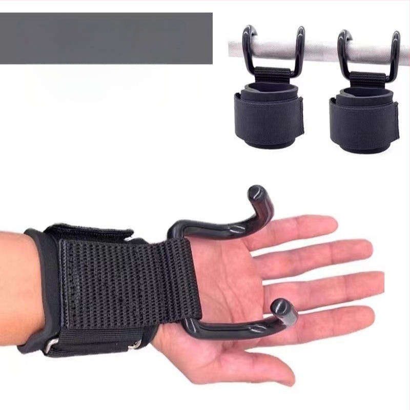 Treniravimo komplektas traukai: riešo apsauga su laikikliu ir pirštinės su kilpa – vienas kilpa, poliesterio pluoštas