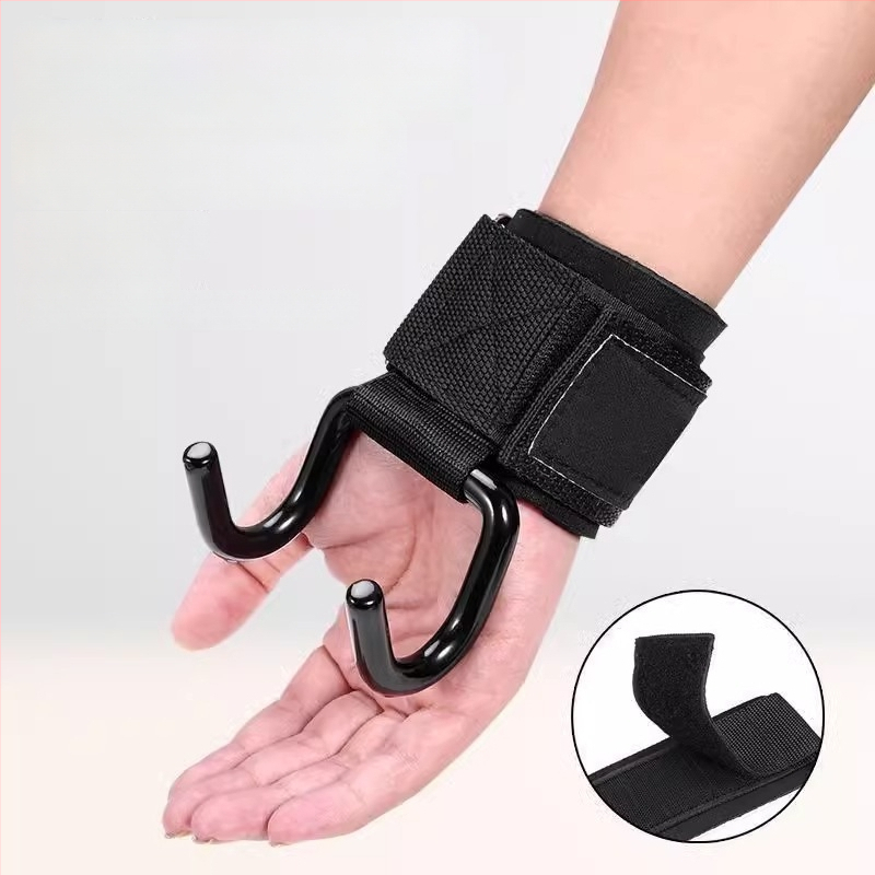 Treniravimo komplektas traukai: riešo apsauga su laikikliu ir pirštinės su kilpa – vienas kilpa, poliesterio pluoštas