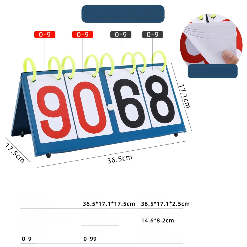 Daugiafunkcinė taškų kortelė – nešiojama PVC, sulankstoma, logotipo spausdinimas, pritaikytas apdorojimas; skirta krepšiniui, futbolui, tenisui, badmintonui, tinkliniui