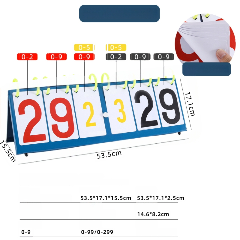 Daugiafunkcinė taškų kortelė – nešiojama PVC, sulankstoma, logotipo spausdinimas, pritaikytas apdorojimas; skirta krepšiniui, futbolui, tenisui, badmintonui, tinkliniui