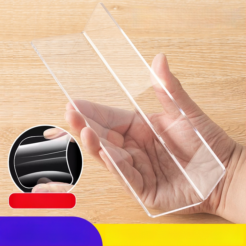 Läbipaistev akrüülpaneel peeglikapi jaoks vannitoas, kukkumist tõkebarjäär, paigaldus ilma puurimiseta, ühe sektsioon jagaja