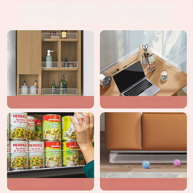 Läbipaistev akrüülpaneel peeglikapi jaoks vannitoas, kukkumist tõkebarjäär, paigaldus ilma puurimiseta, ühe sektsioon jagaja