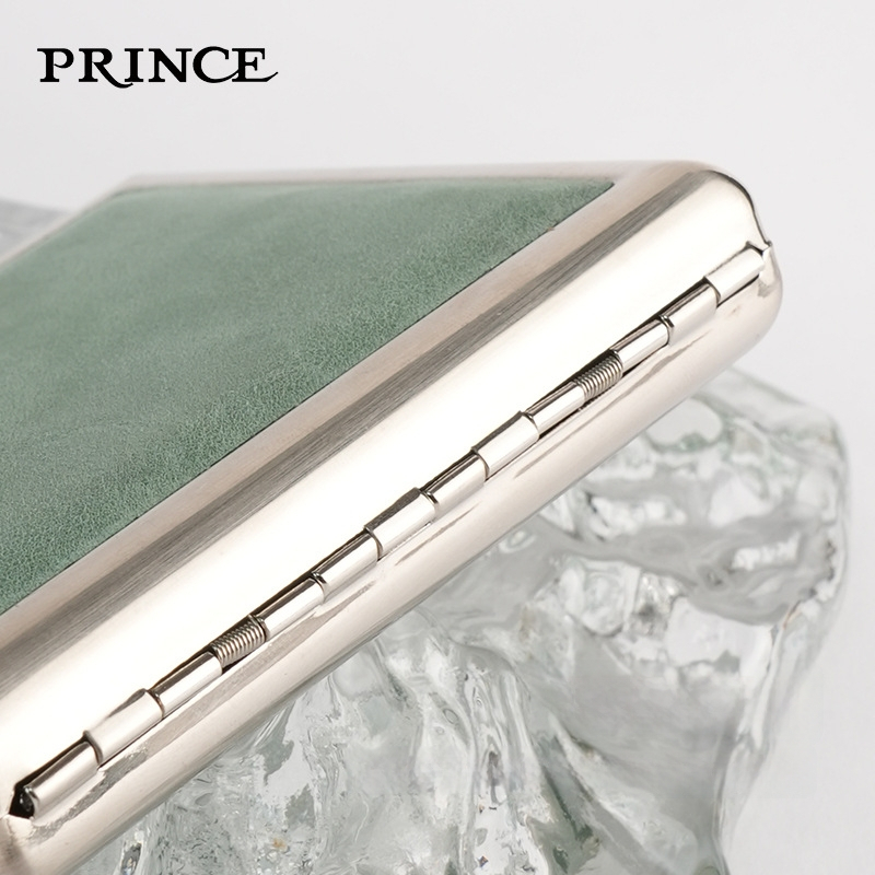 Prince Metāla cigarešu kārbiņa | Mūsdienīgs vienkāršs stils | Zīmols: Prince | Logotipa drukāšana: Jā | Iepakojums: 100 gab.