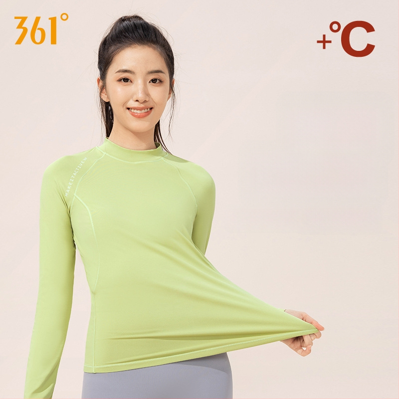 361 Naiste jooga pikkade kätega top sügiseste treeningute jaoks – fliisi vooder, 78% polüester