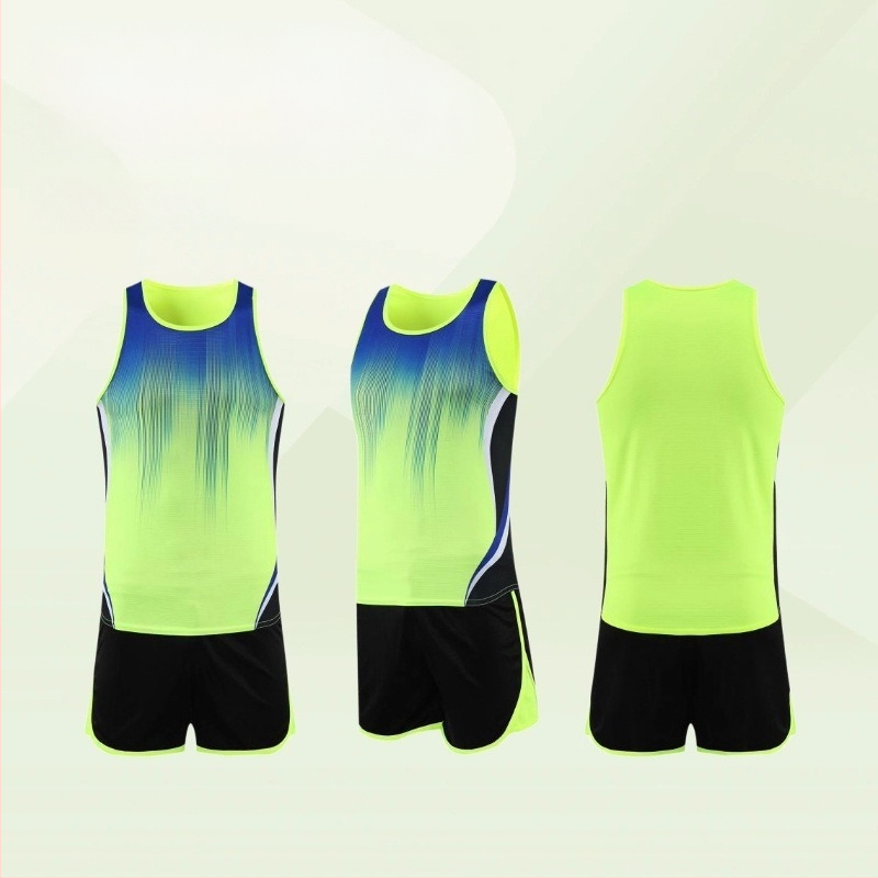 Lengvosios atletikos treniruočių komplektas vyrams ir moterims — bėgimui, MXT6217, 100% poliesterio audinys, pamušalas 100% poliesteris