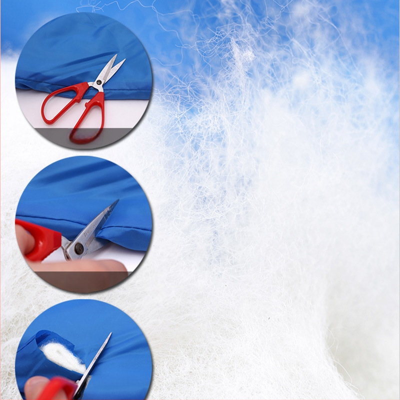 Išorinis šiltas kamufliažinės miego maišelis suaugusiems; užpildas: tušios pluošto medvilnė; įdaila: švelnus T/C mišinys; audinys: poliesterio šilkas; forma: vokinio tipo; svoris: 950 g