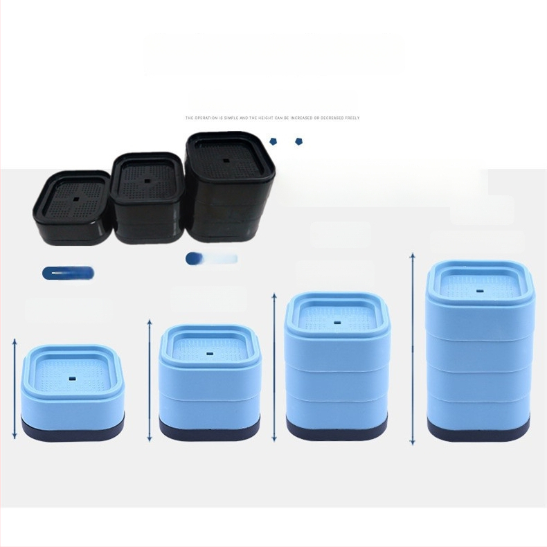 Universalus skalbimo mašinos kojos pagalvėlė – priešslydžio, smūgių sugerimas, aukščio didinimas, drėgmei atspari plastikinė pagrindė