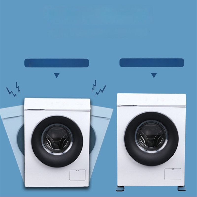 Universalus skalbimo mašinos kojos pagalvėlė – priešslydžio, smūgių sugerimas, aukščio didinimas, drėgmei atspari plastikinė pagrindė