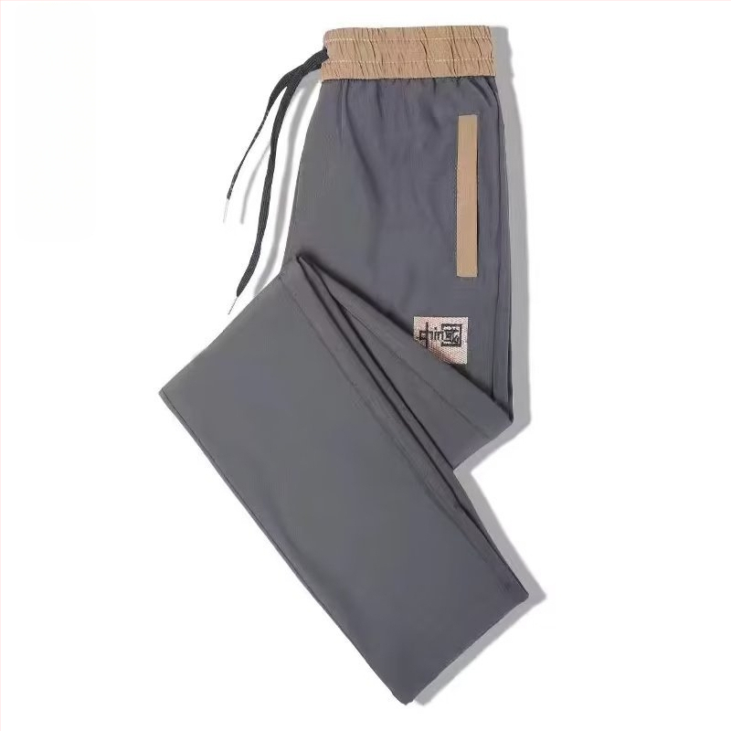 Vīriešu ikdienas bikses vasarai, taisns griezums, viduklis vidējā augstumā, poliestera maisījums, elpojošas