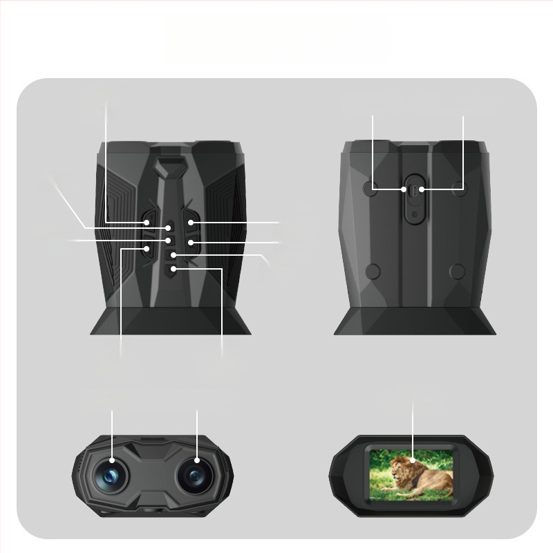 Voying Eagle kamera noćnog vida s HD videom, IR, 19x zum, prijenosna za vanjsku uporabu